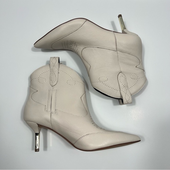 NWT Jessica Simpson Nelda Leather Western Booties 7M - Picture 4 of 4